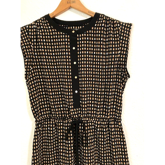 Black and Brown Checkered Dress - Covington Petites - SP - Picture 2 of 9